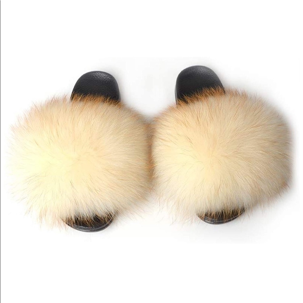 Genuine Fur Slides